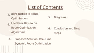 Real-Time Dynamic Route Optimization Algorithm for Efficient Vehicle ...