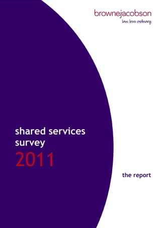shared services survey 
2011 
the report  