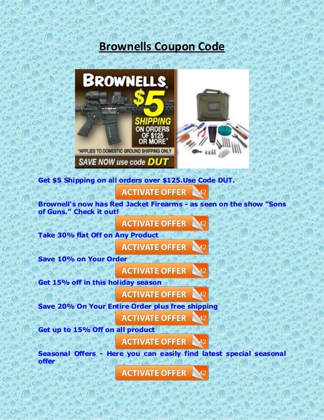 Brownells coupon code