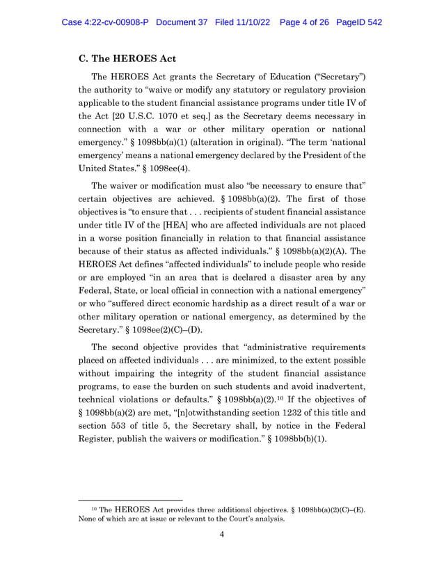 Brown et al v US Dept Edu N District TX.pdf