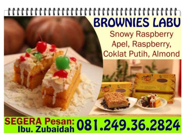 Cemilan Dari Labu Jajan Pasar Unik Brownies Kukus 081 249 36 2824