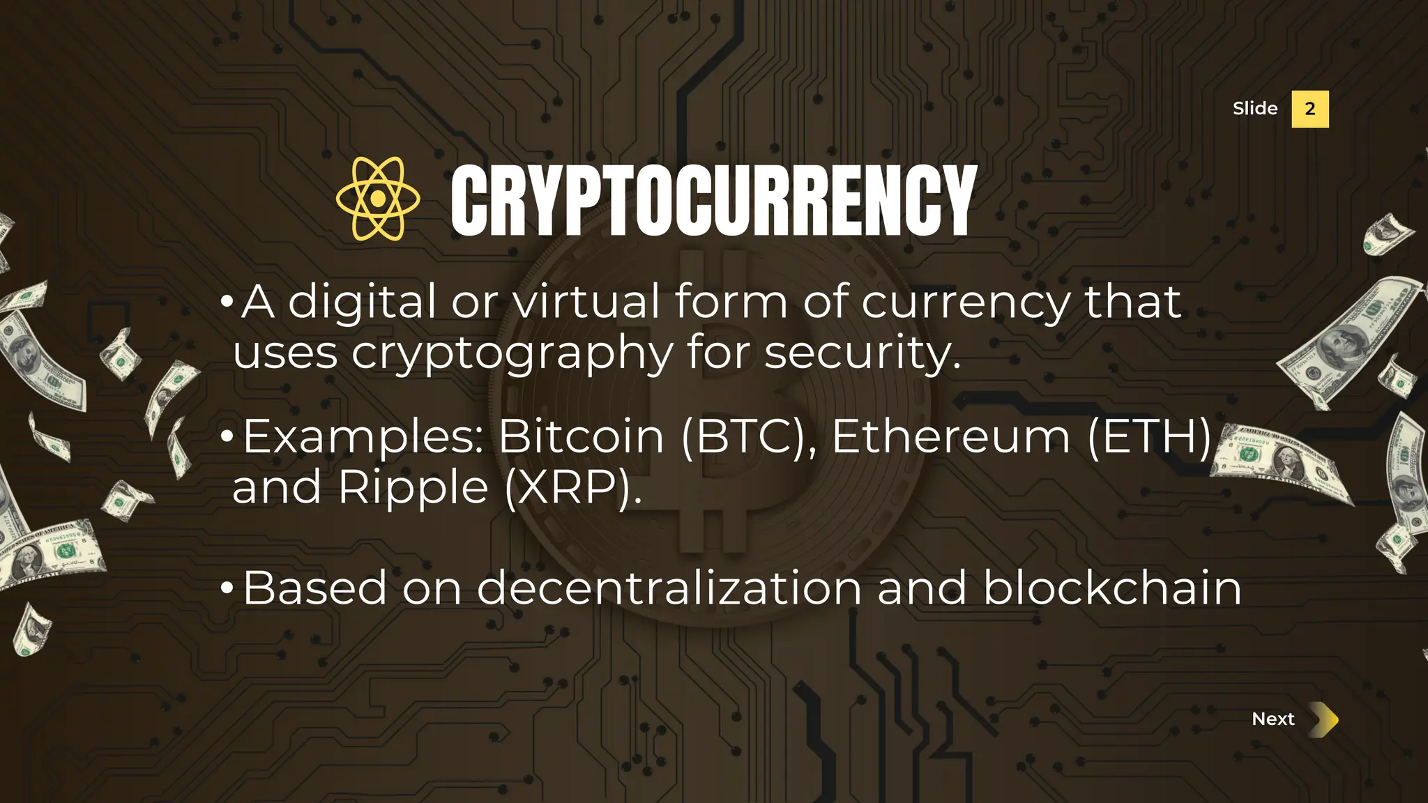 Cryptocurrency and cyber crime Presentation | PDF