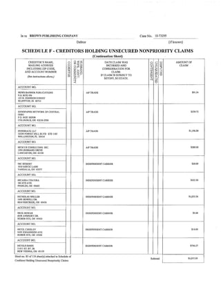 Brown publishing schedules