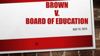 BROWN
V.
BOARD OF EDUCATION

 