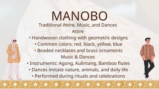 Manobo Color Pattern Design Ethnic Groups of Mindanao - Philippine Indigenous | PPTX