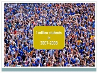1 million studentsin2007-2008