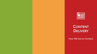 CONTENT 
DELIVERY
How We Serve Content
 