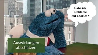 Auswirkungen
abschätzen
Habe ich
Probleme
mit Cookies?
 