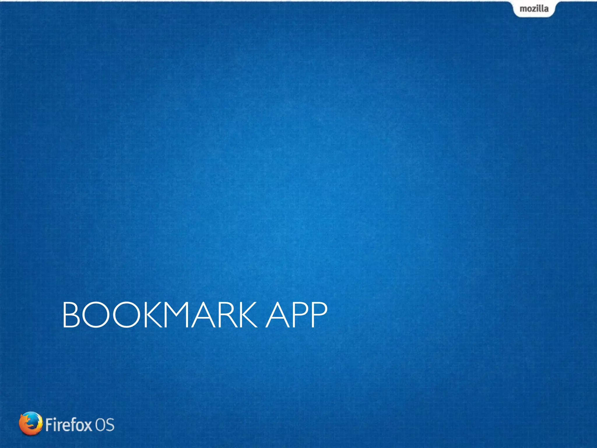 BOOKMARK APP 
 
