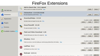 FireFox Extensions
 