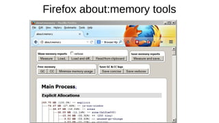 Firefox about:memory tools
 