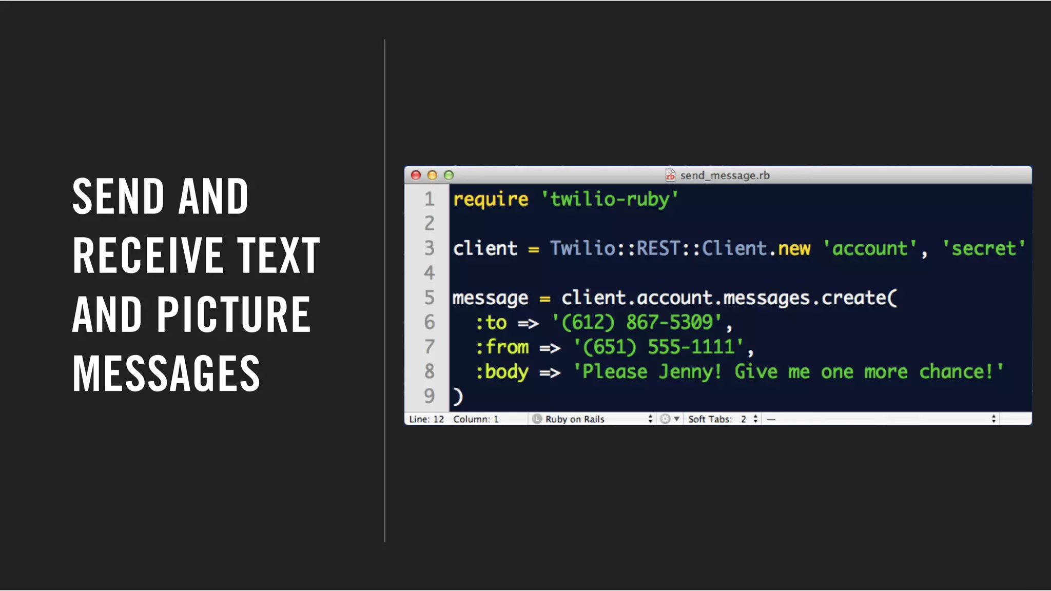 SEND AND
RECEIVE TEXT
AND PICTURE
MESSAGES
 