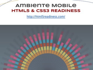 Ambiente Mobile
HTML5 & CSS3 READINESS
http://html5readiness.com/
 