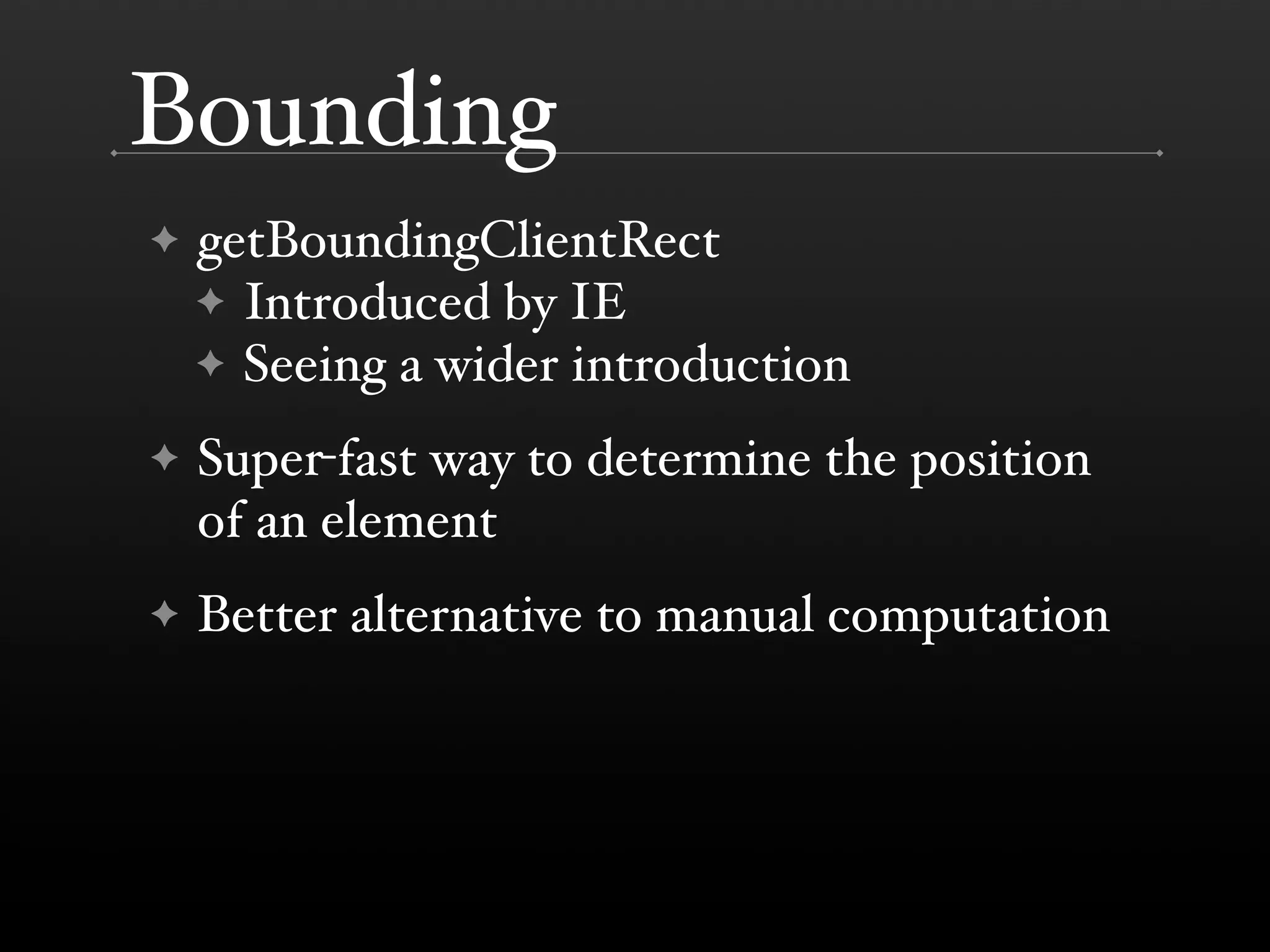 Performance Improvements in Browsers