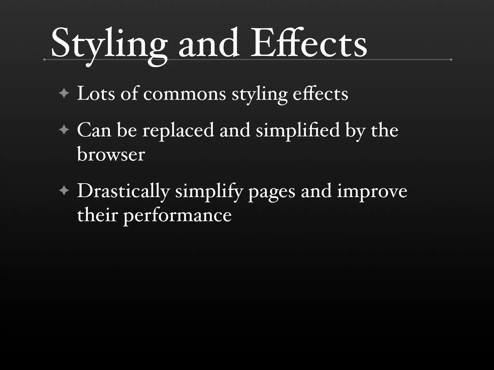 Performance Improvements in Browsers