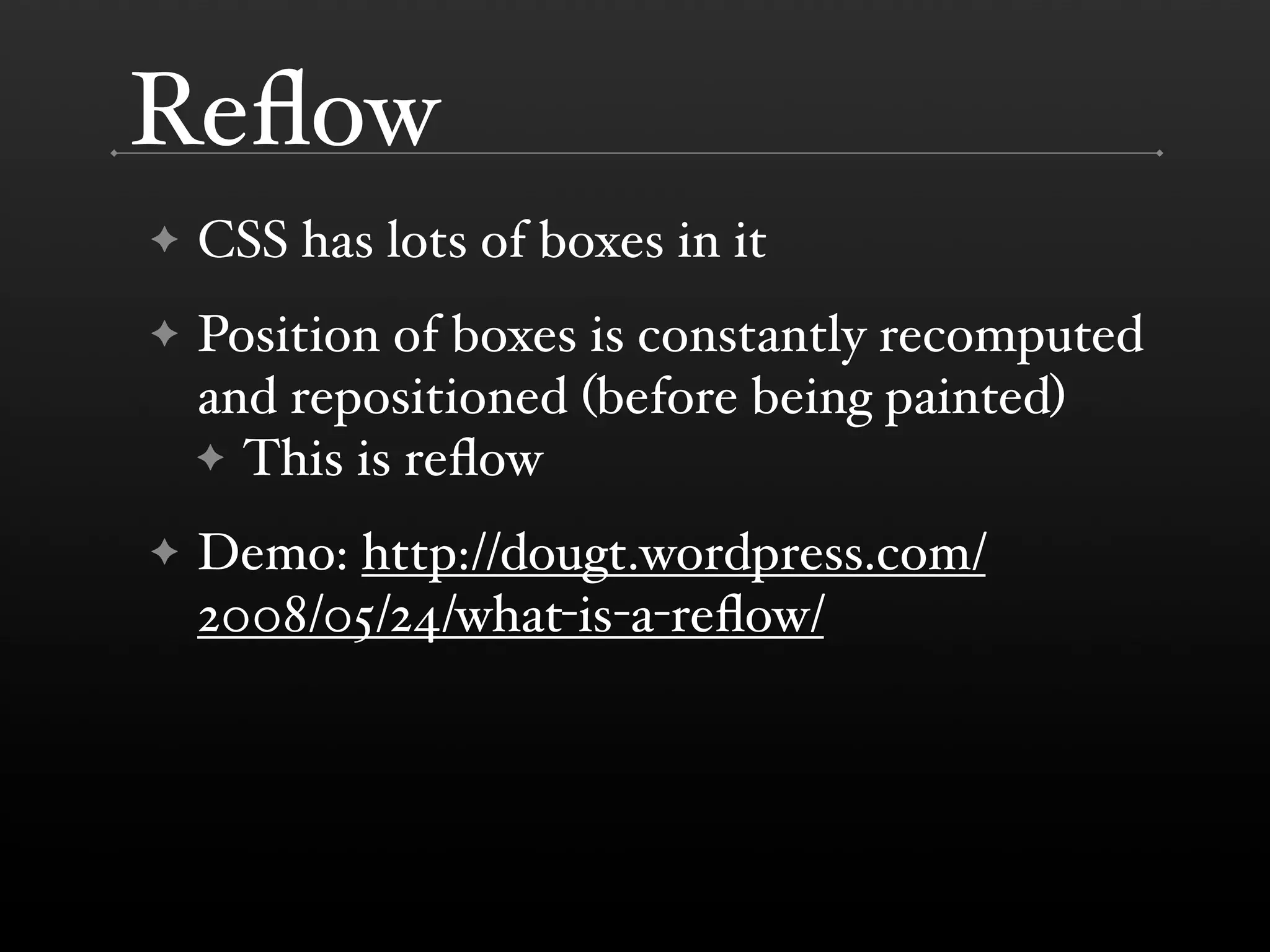 Performance Improvements in Browsers