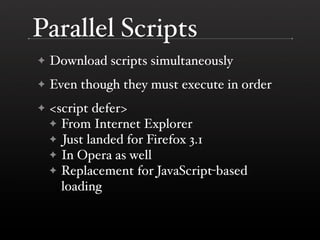 Performance Improvements in Browsers