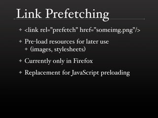 Performance Improvements in Browsers
