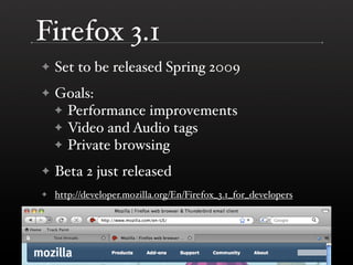 Performance Improvements in Browsers