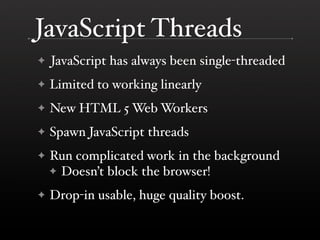 Performance Improvements in Browsers