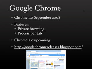 Performance Improvements in Browsers