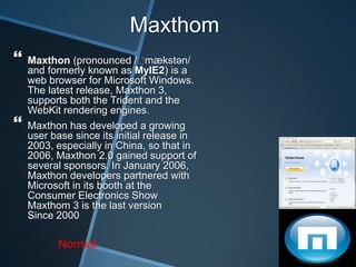 FlockFlock is a web browser that specializes in providing social networking and Web 2.0 facilities built into its user interface. Earlier versions of Flock used the Gecko HTML rendering engine by Mozilla. Version 2.6.2, released in July 2010, was the last version based on Mozilla. Starting with version 3, Flock is based on Chromium and so uses the WebKit rendering engine. Flock is available as a free download, and supports Microsoft Windows, Mac OS X, Linux and FreeBSD platforms.Normal