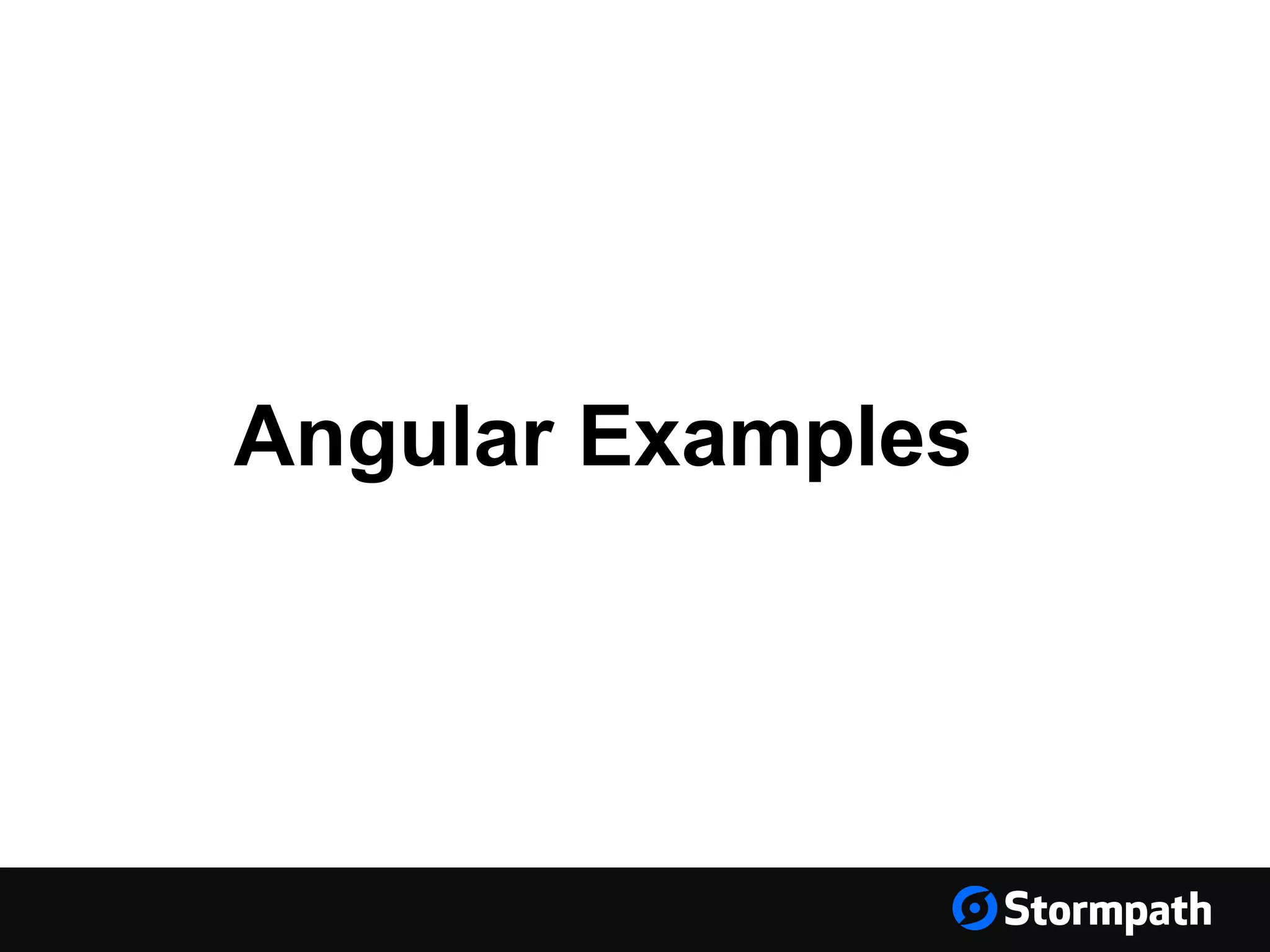 Angular Examples
 