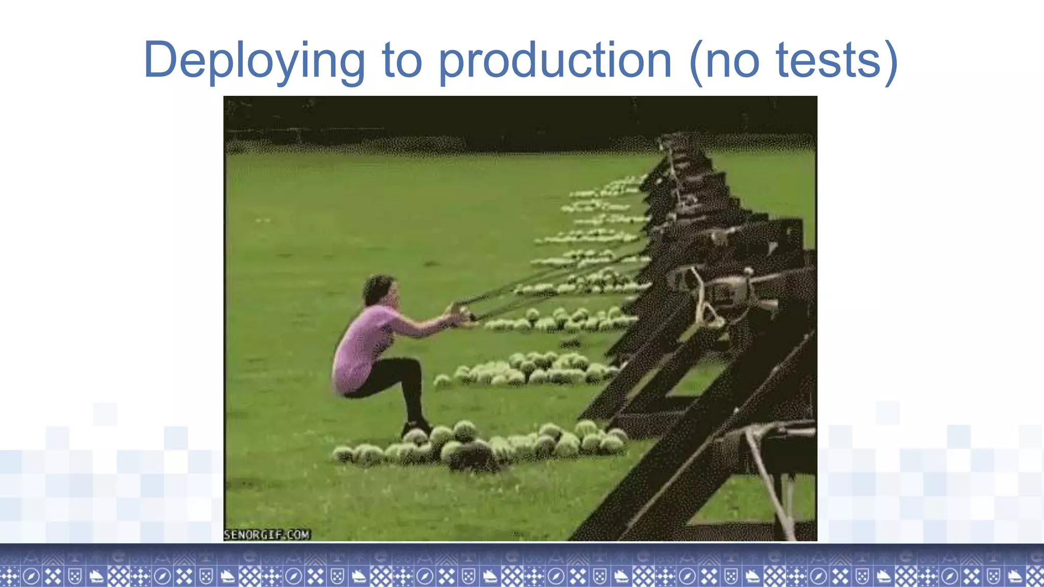 Deploying to production (no tests) 