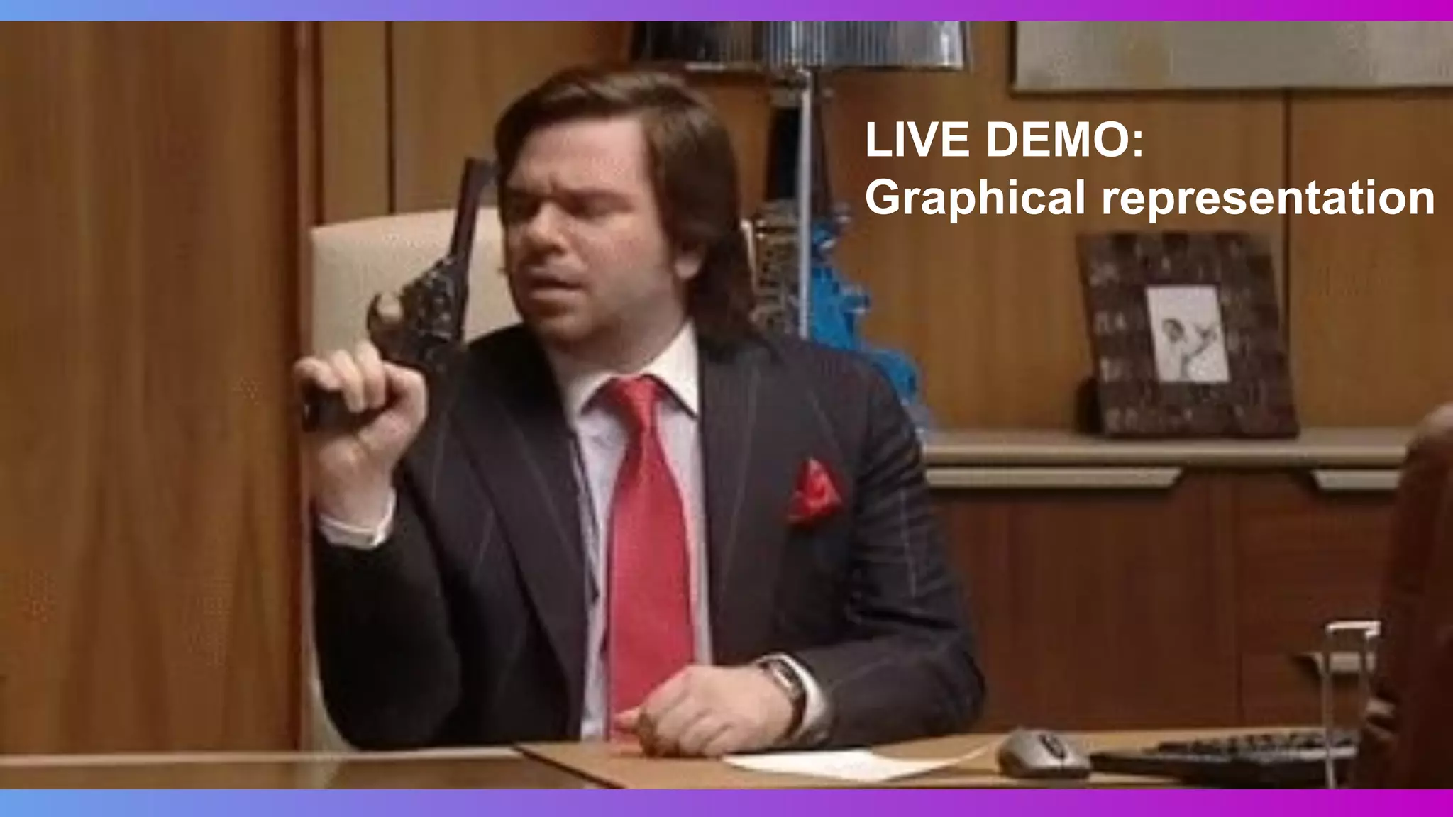 LIVE DEMO:
Graphical representation
 