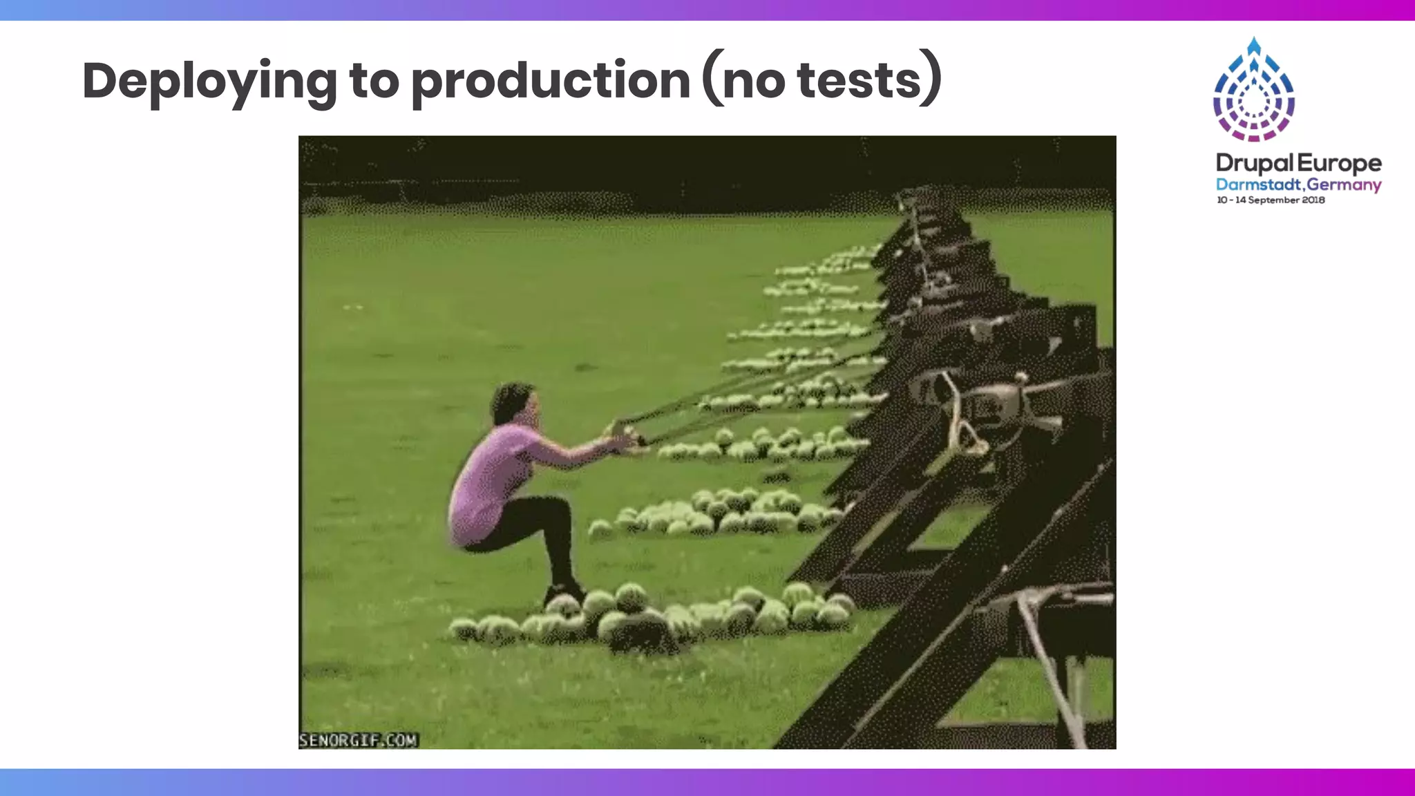 Deploying to production (no tests)
 