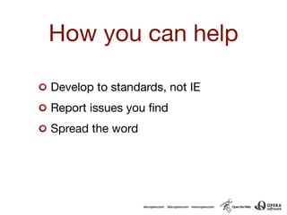 Browser War 2: Standards strikes back