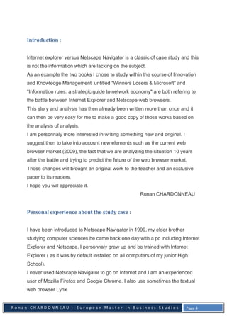 Browser Wars Internet Explorer versus Netscape