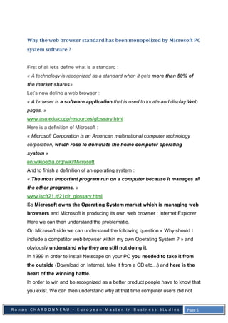 Browser Wars Internet Explorer versus Netscape