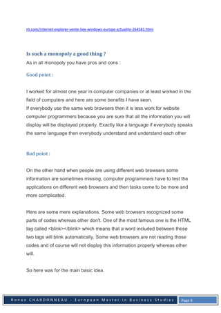 Browser Wars Internet Explorer versus Netscape