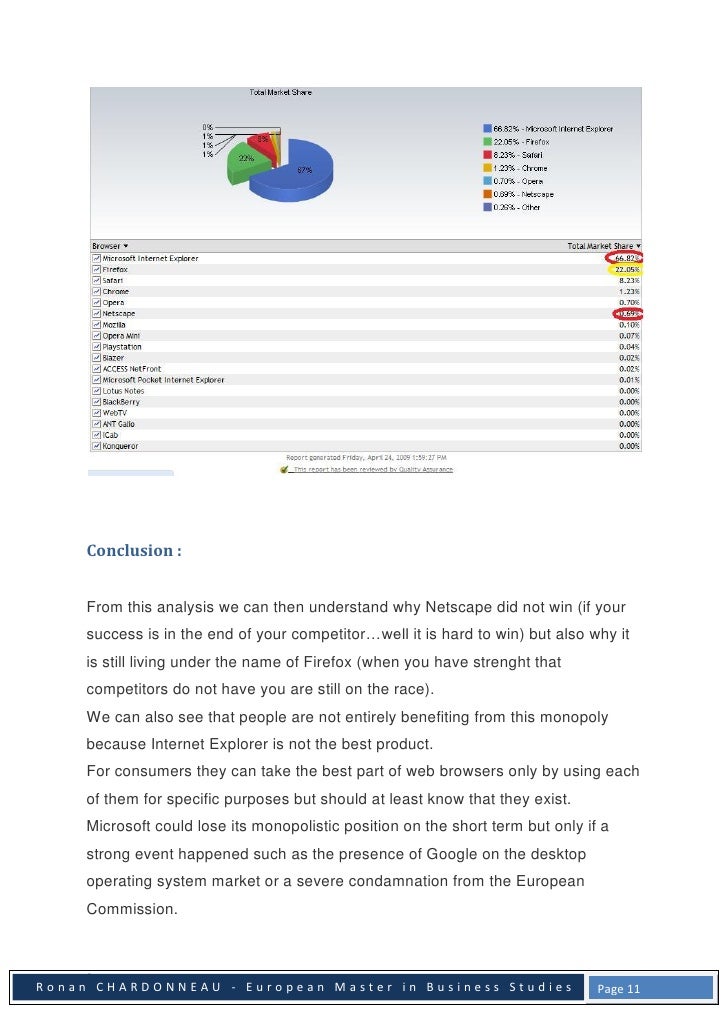 Browser Wars Explorer versus Netscape
