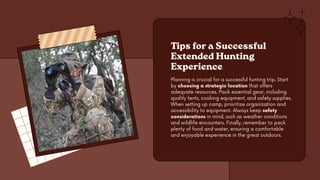 Brox Baxley on Planning Base Camps for Extended Hunts | PDF