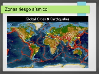 Zonas riesgo sísmico
 