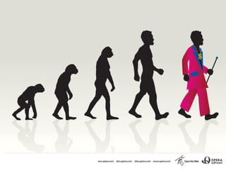 th
Evolution of HTML: 5 monkey
(HTML5) is human but dressed
       in pimp clothing
 