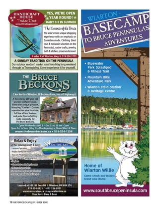  Bruce Peninsula | Grey Bruce Escape Magazine 2013
