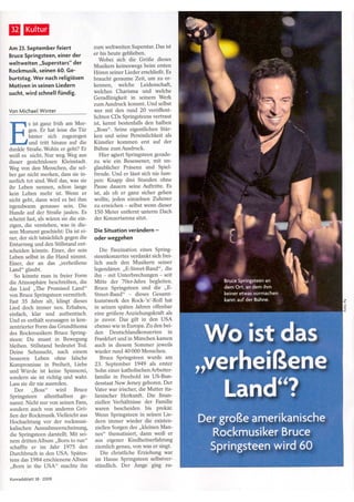 Konradsblatt Freiburg (38/2009): Bruce Springsteen