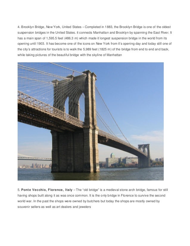photo 4 Famous Bridges In The World bruce acacio shares 10 most famous