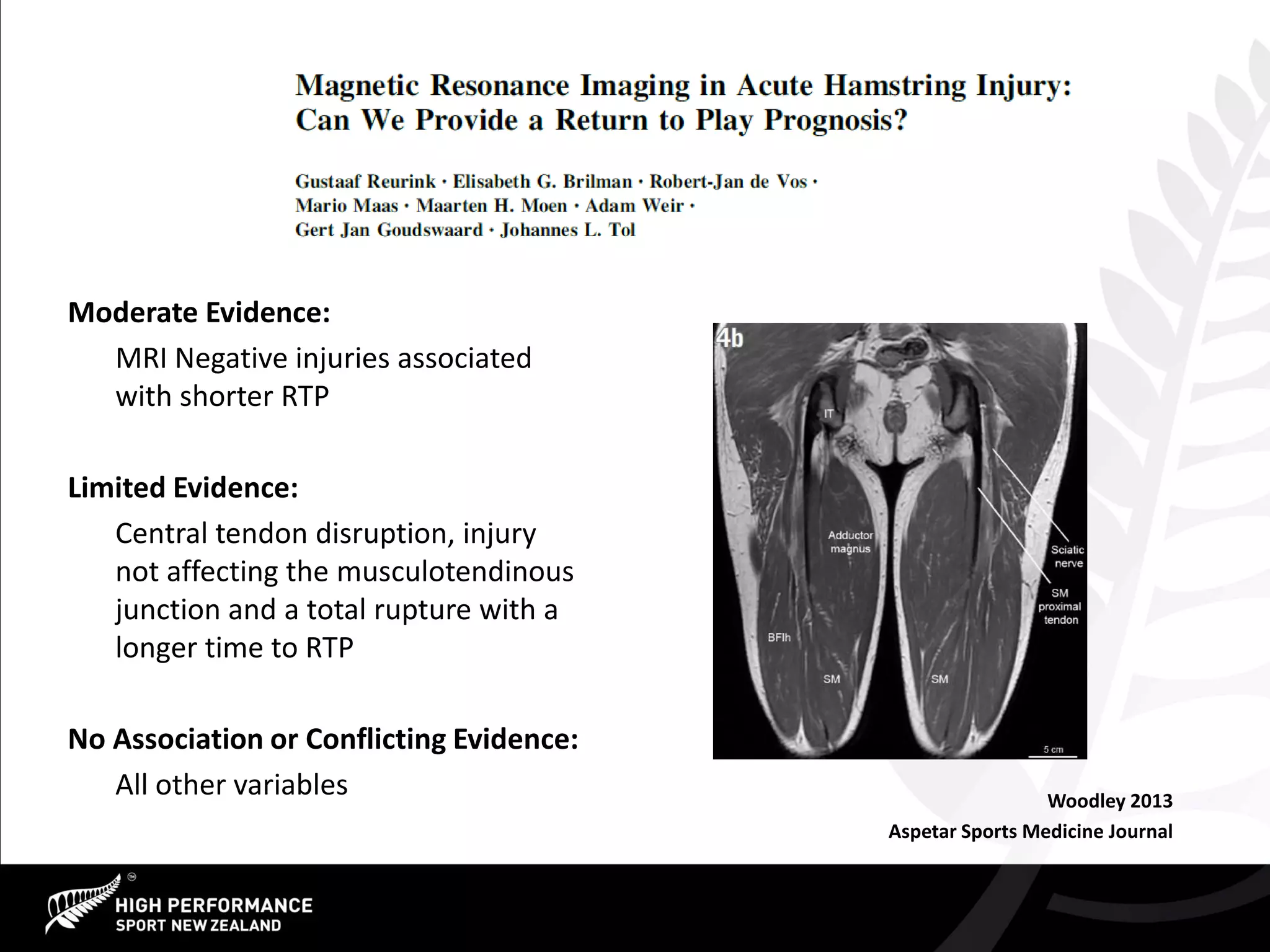 Bruce Hamilton - Classification and Grading of Muscle Injuries | PPT