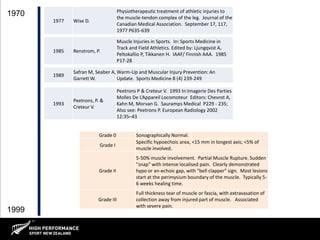 Bruce Hamilton - Classification and Grading of Muscle Injuries | PPT