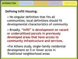 Infill Housing Study - Athens, GA | PPTX