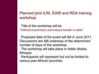 Knowledge to Action: ILRI’s role in pro-poor livestock research for development