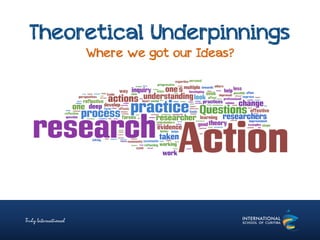 Theoretical Underpinnings
Where we got our Ideas?
 