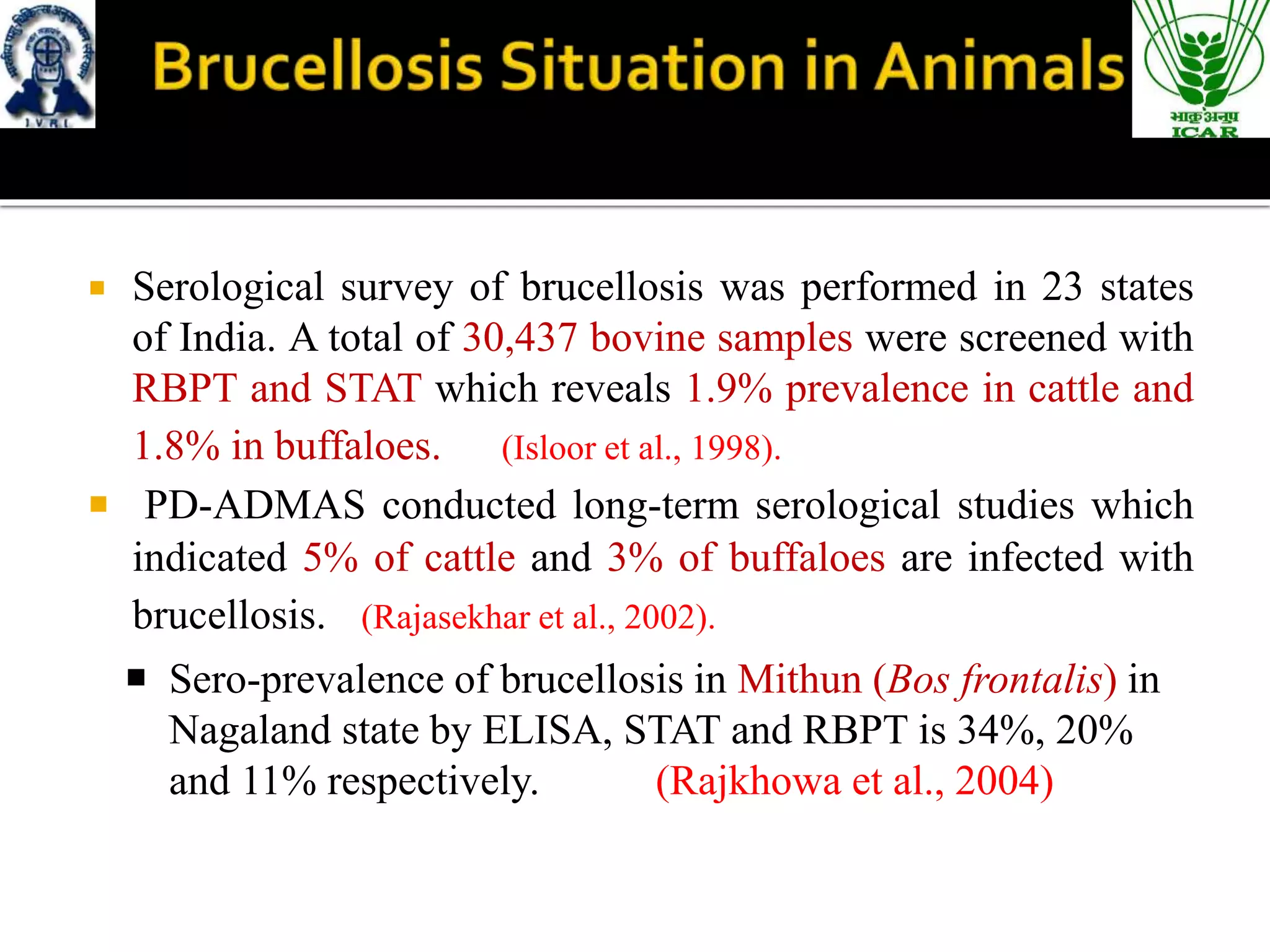 Brucellosis: Epidemiology and Control in india | PPTX