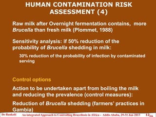 Brucellosis risk assessment