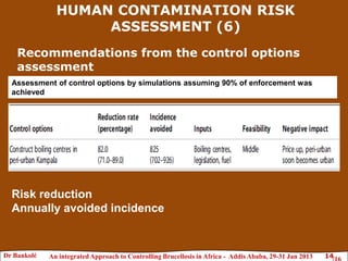 Brucellosis risk assessment