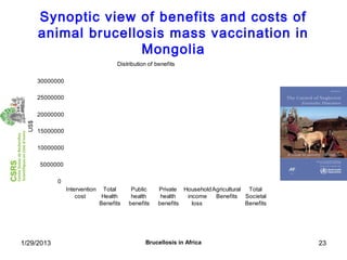 Economics of brucellosis